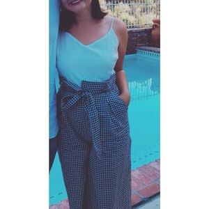 Gingham/white jumpsuit